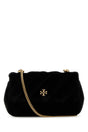 TORY BURCH Mini Black Velvet Kira Crossbody Handbag