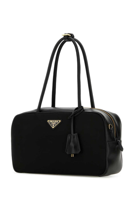 PRADA Chic Black Nylon Handbag - 30 cm Width