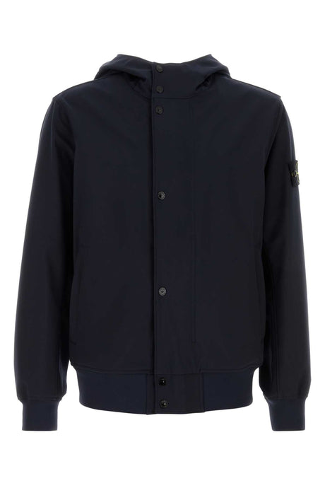 STONE ISLAND Stretch Polyester Jacket in Midnight Blue for Men