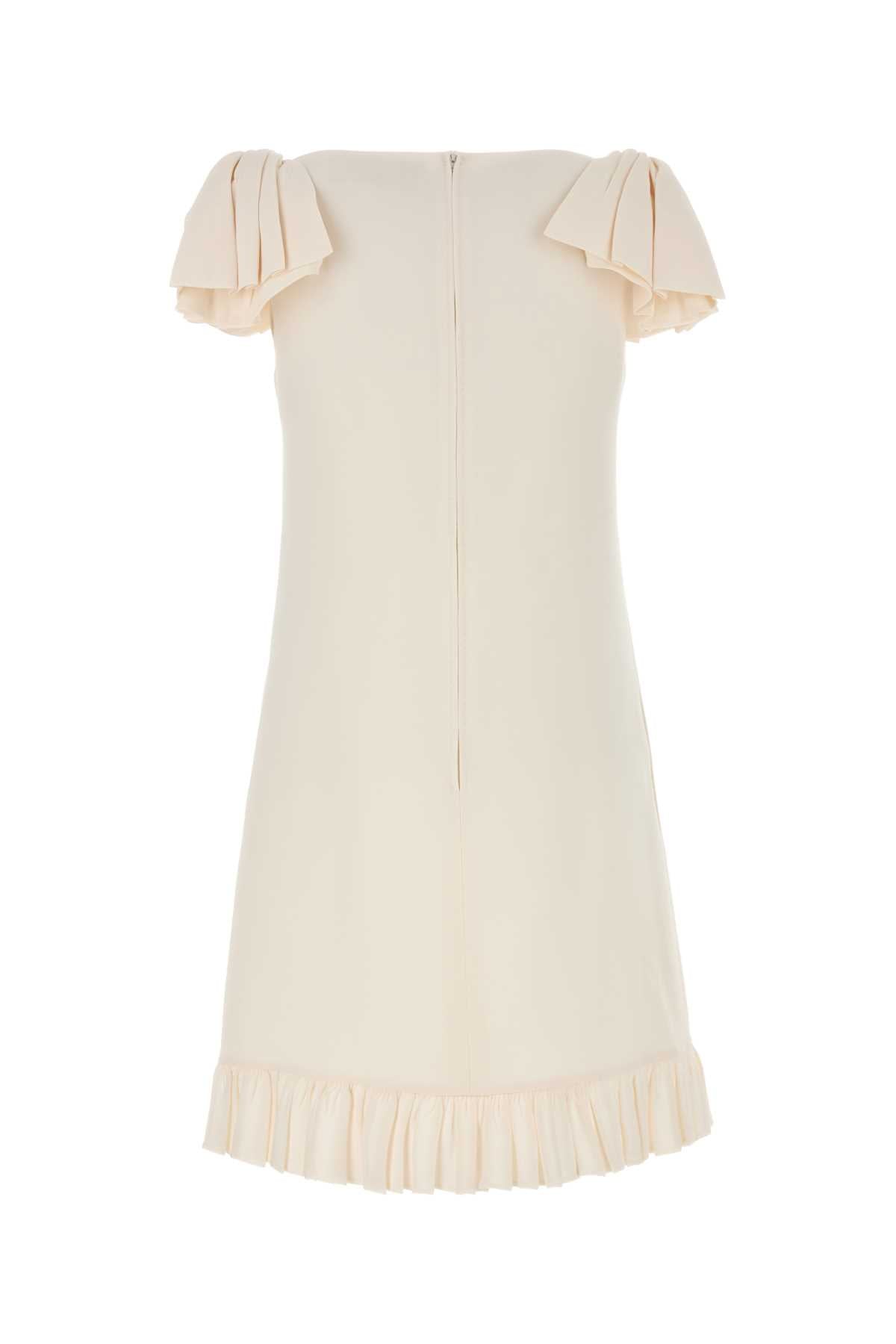 VALENTINO GARAVANI Ivory Wool Blend Dress for Women