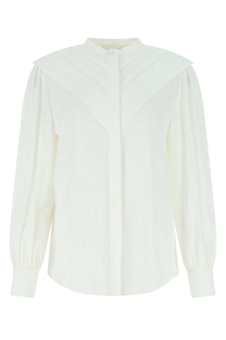 CHLOE Ivory Crepe Blouse