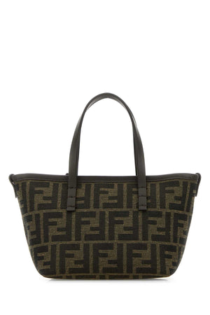 FENDI Chic Mini Embroidered Fabric Roll Handbag