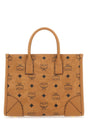 MCM Mini Printed Canvas Shopping Handbag