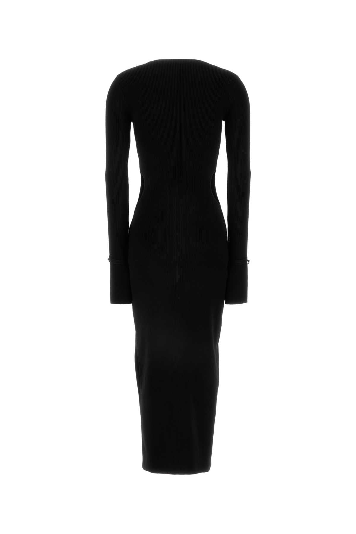 MACH&MACH Chic Black Viscose Blend Dress