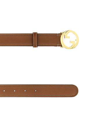 GUCCI Caramel Leather Mini Belt