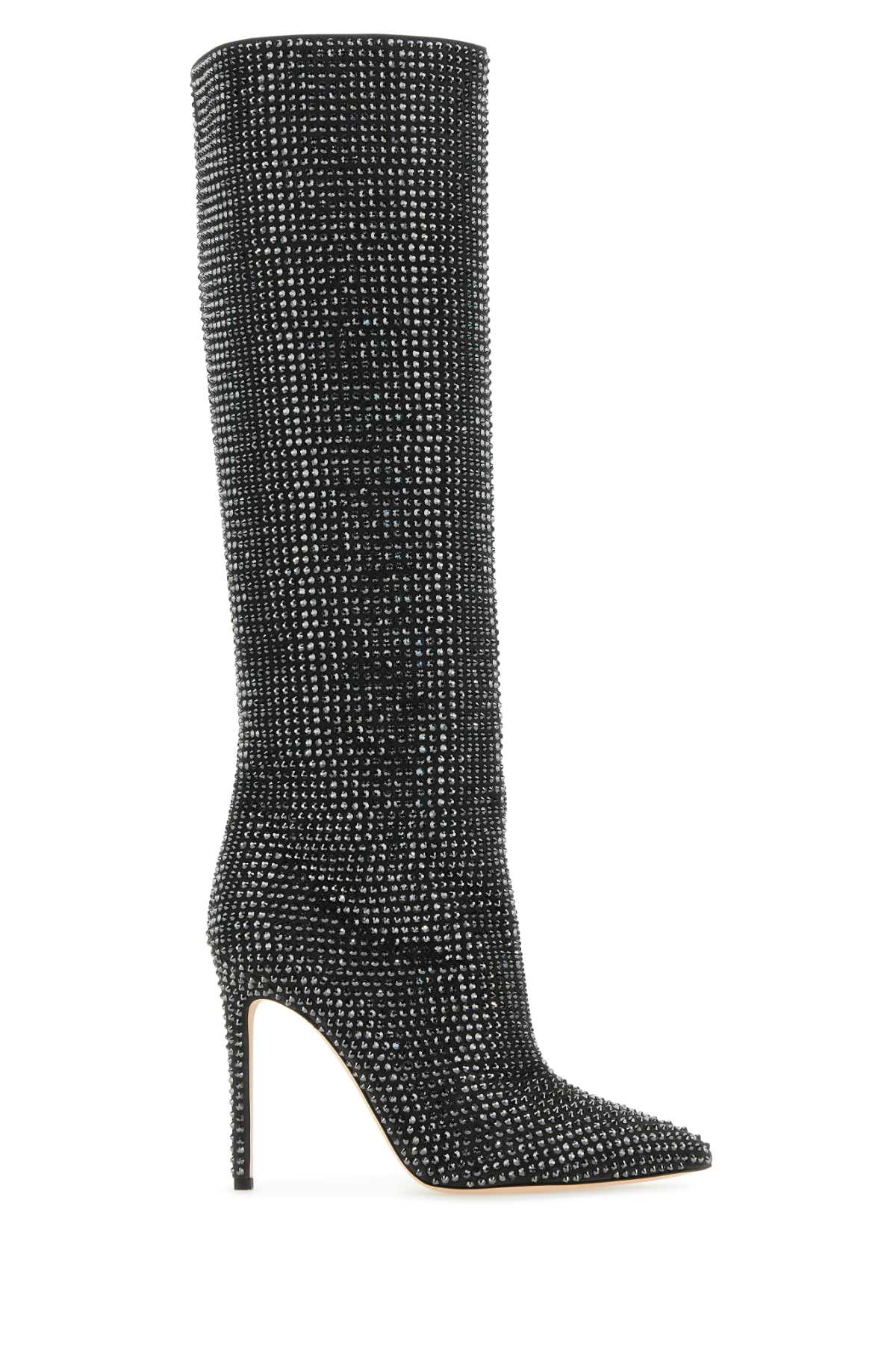 PARIS TEXAS Embellished Suede Holly Boots with 10.5 cm Heel Height