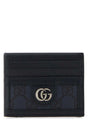 GUCCI Mini Supreme Fabric and Leather Ophidia Card Holder