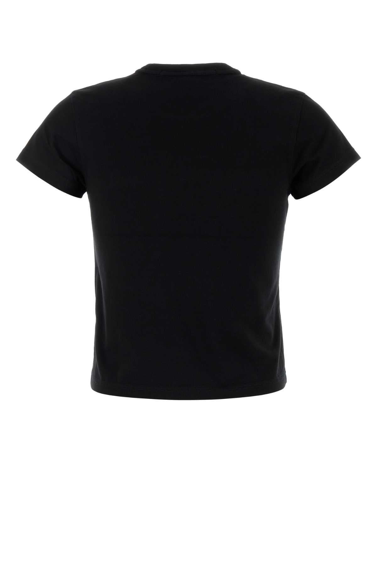 ALEXANDER WANG Essential Black Cotton T-Shirt