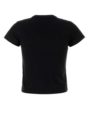 ALEXANDER WANG Essential Black Cotton T-Shirt