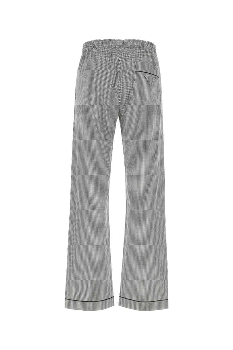 PRADA Embroidered Poplin Pants for Men