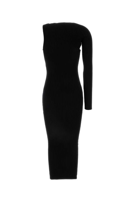 COURREGES Chic Black Viscose Blend Dress