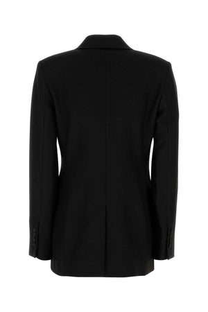 AMI Elegant Black Wool Blazer for Women