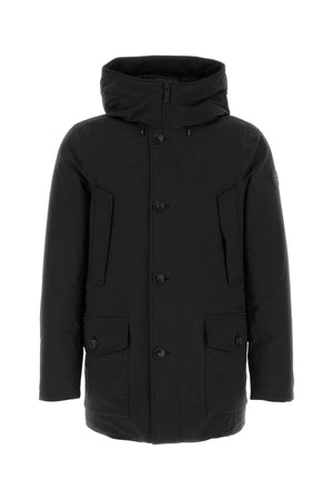 WOOLRICH Black Stretch Nylon Down Jacket for Men - 24W