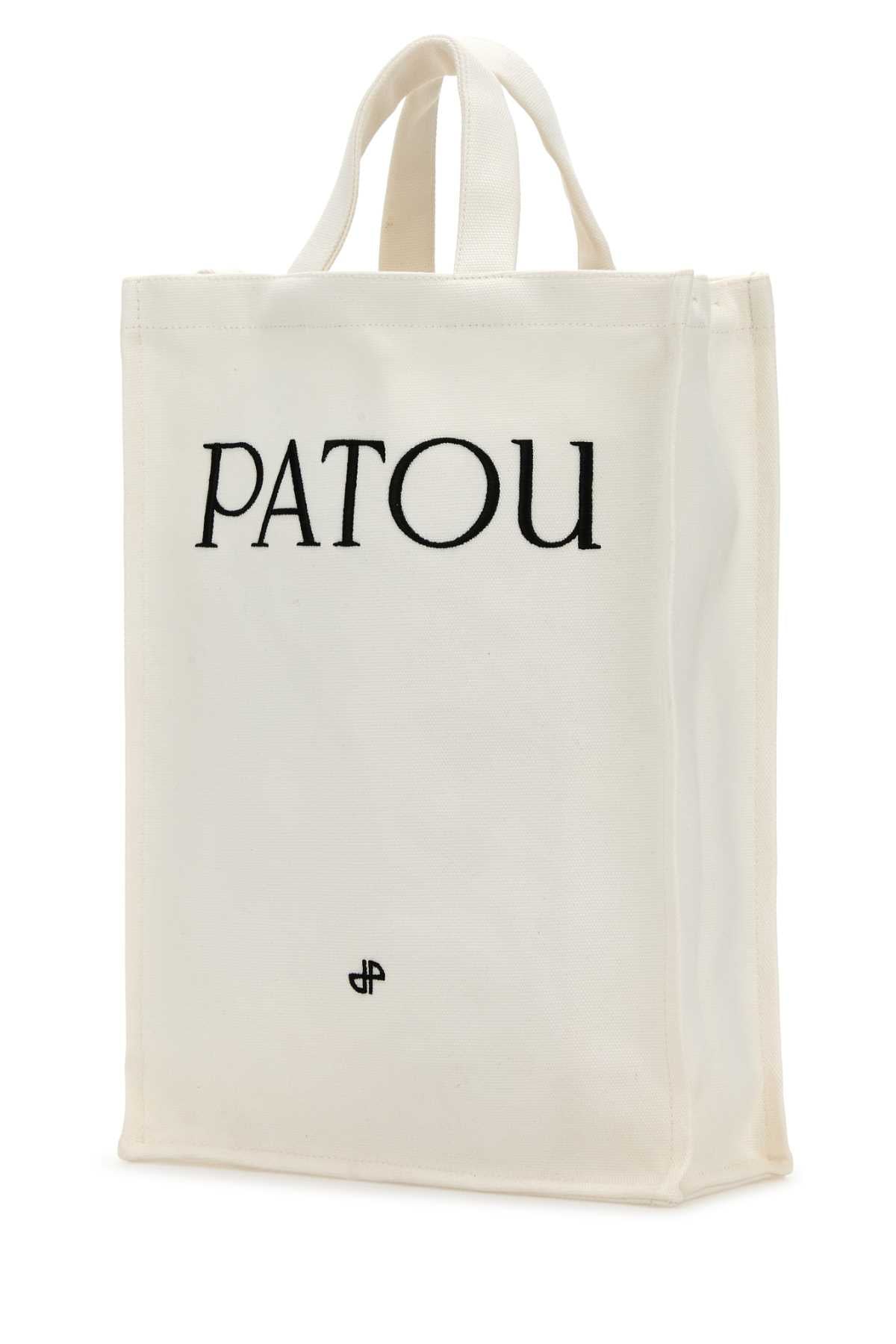 PATOU Canvas Shopping Handbag - 27x39cm