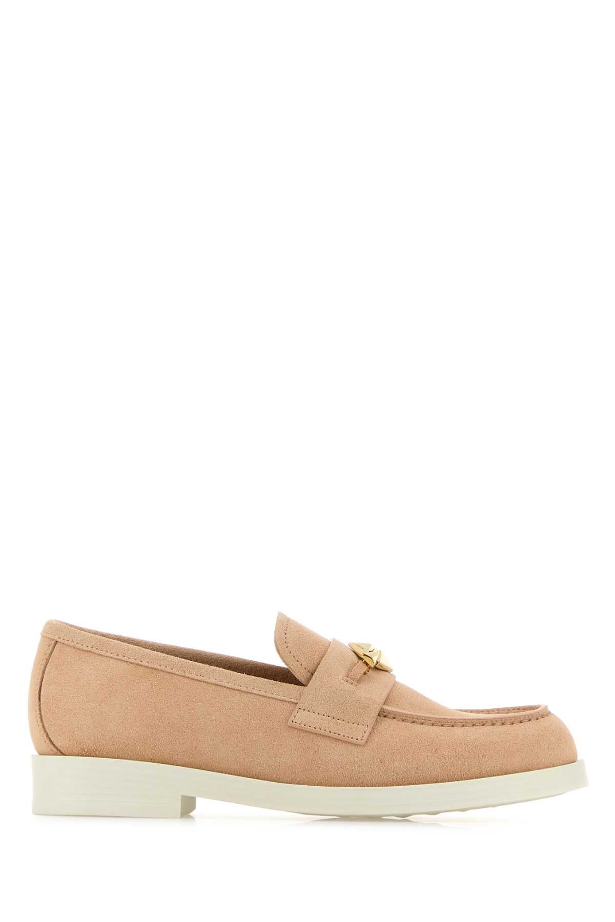 JIMMY CHOO Suede Diamond Loafers