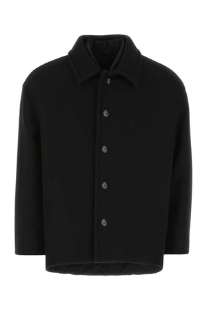 VALENTINO GARAVANI Black Wool Blend Jacket for Men