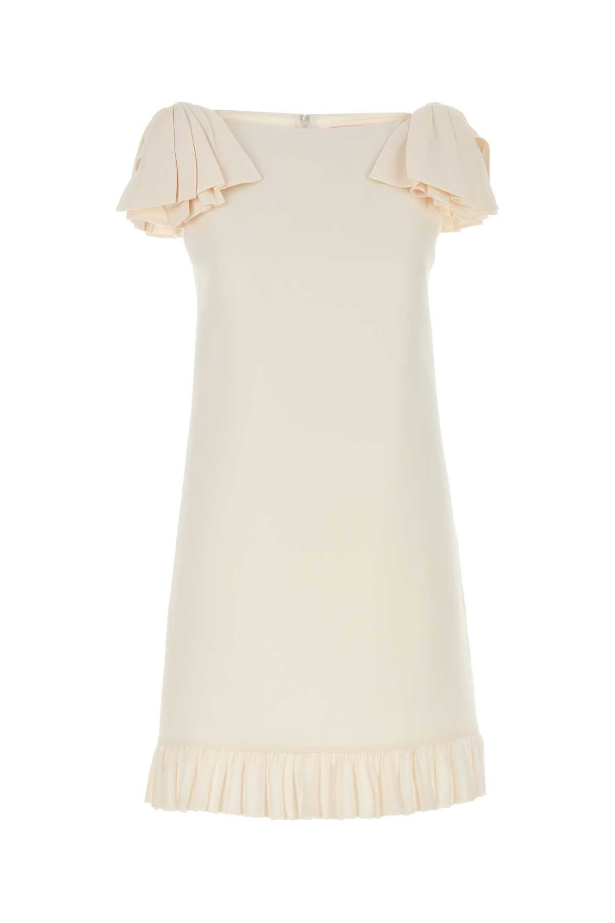 VALENTINO GARAVANI Ivory Wool Blend Dress for Women