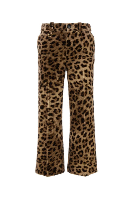 CHLOE Animal Print Velvet Mini Skirt