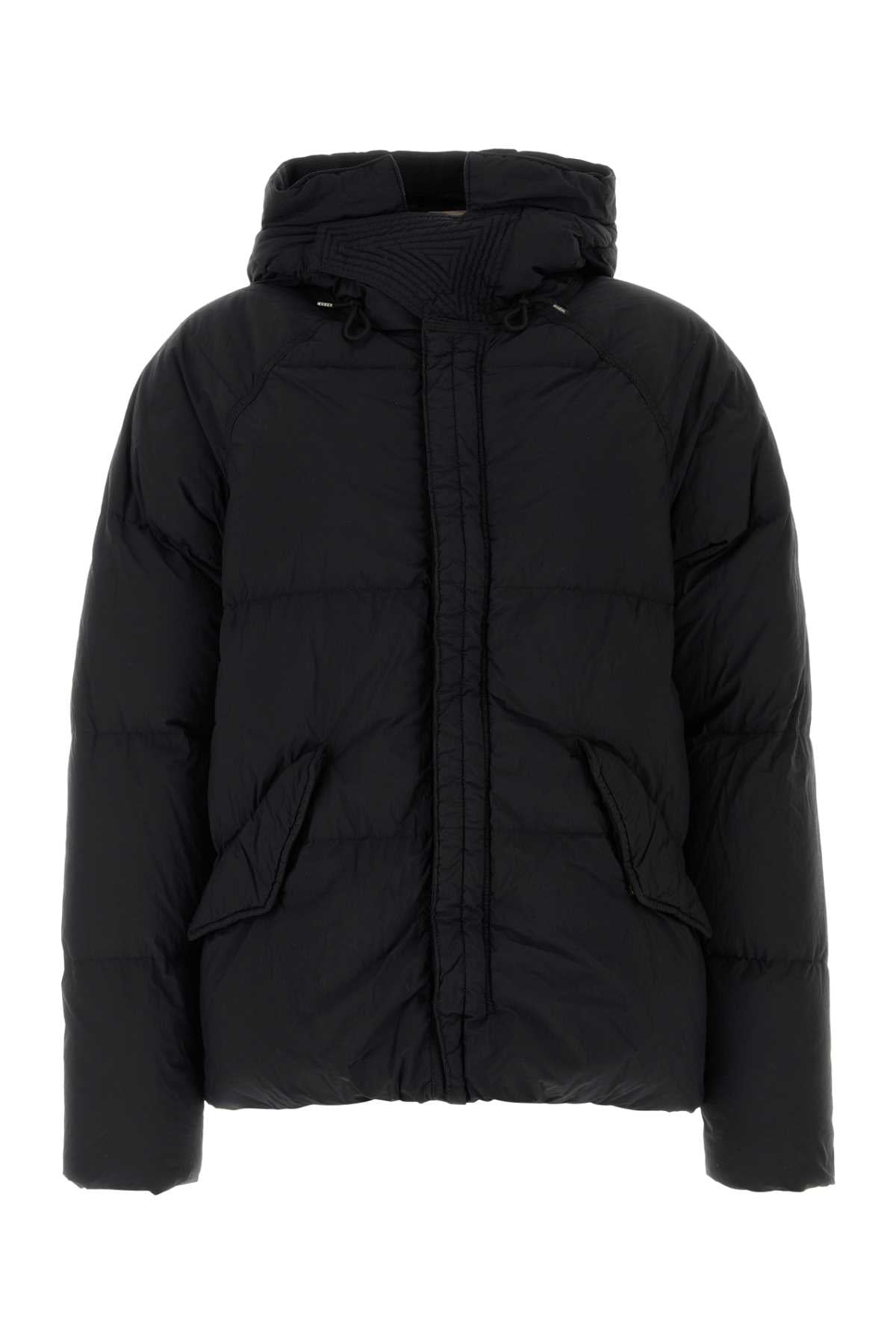 TEN C Premium Black Nylon Down Jacket - Ultimate Winter Layer