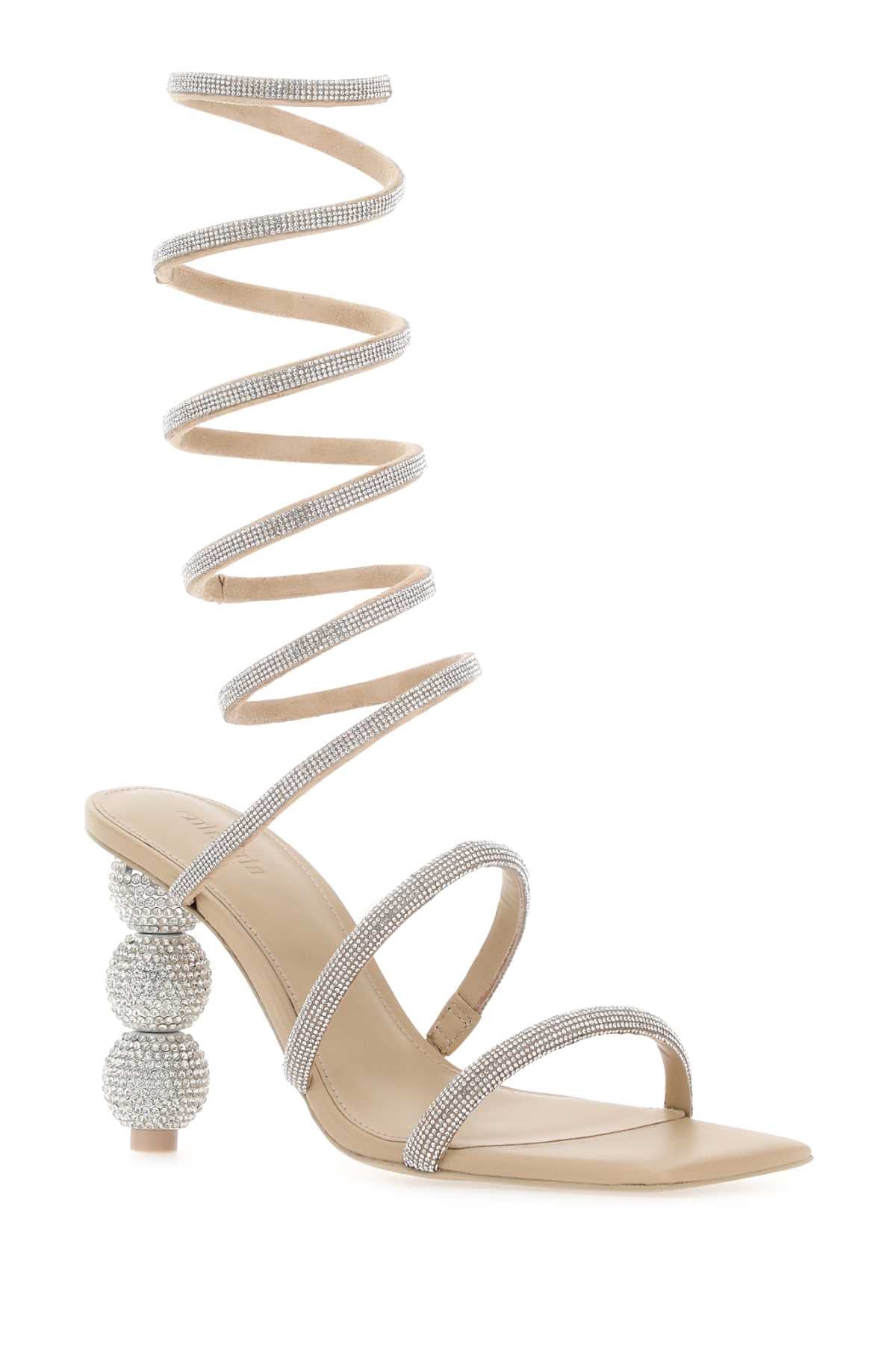 CULT GAIA Embellished Mini Lislie Sandals with 9 cm Heel