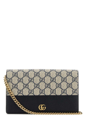 GUCCI Mini GG Marmont Clutch in Supreme Fabric and Leather