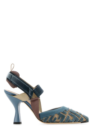 FENDI Multicolor Elegant Pumps with 8.5 cm Heel