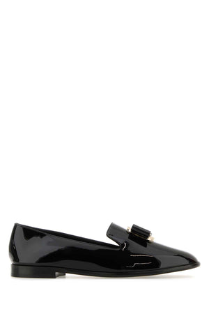 Ferragamo Stylish Leather Zamira Loafers for Women