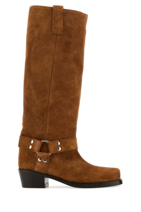 PARIS TEXAS Roxy Caramel Suede Mini Boots