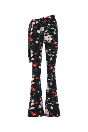 PACO RABANNE Floral Printed Stretch Viscose Pants for Women