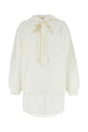 PATOU Oversized Ivory Cotton Sweatshirt