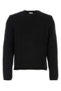 COURREGES Contemporary Black Cotton Blend Sweater for Men