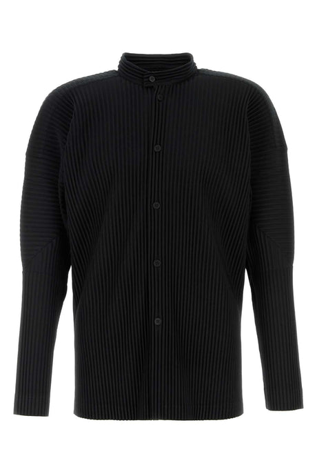 HOMME PLISSE' ISSEY MIYAKE Black Polyester Shirt - Classic Men's Fashion