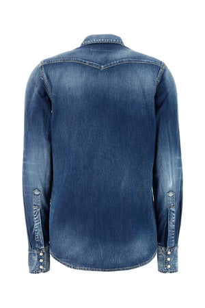 DSQUARED Stretch Denim Western Shirt for Women - Size S