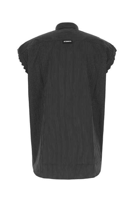 VETEMENTS Ribbed Poplin Shirt for Men - 22S Collection