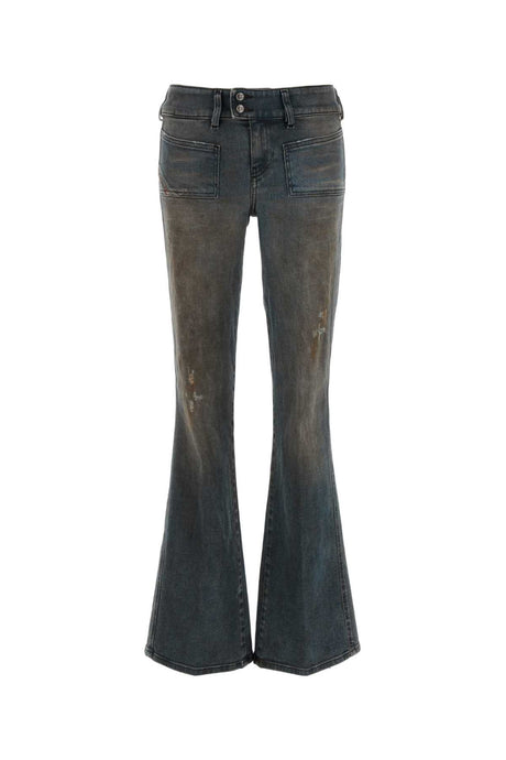 DIESEL Flared Stretch Denim Jeans for Women - Comfortable Fit