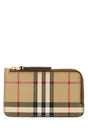 BURBERRY Mini Printed e-Canvas Card Holder - 13 cm x 7.5 cm